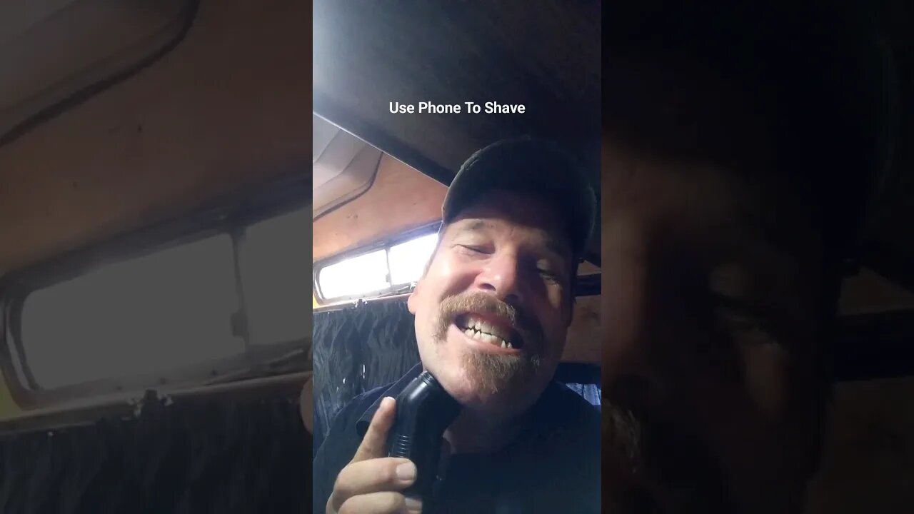Using Phone As A Mirror. #vanlife #shortsvideo