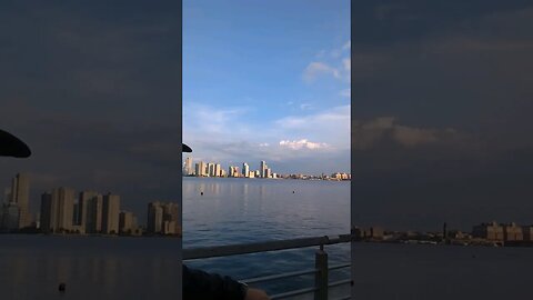 Hudson River Park. New York City. July 29, 2023. Early in the morning. With music.