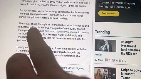 APPLE TAKES $1Billion AWAY FROM BANKS IN A WEEK!!! Watch the Short Video!!