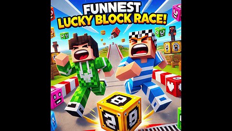 Funniest Minecraft Lucky Block Race Ever! 😂 Who Will Win?!