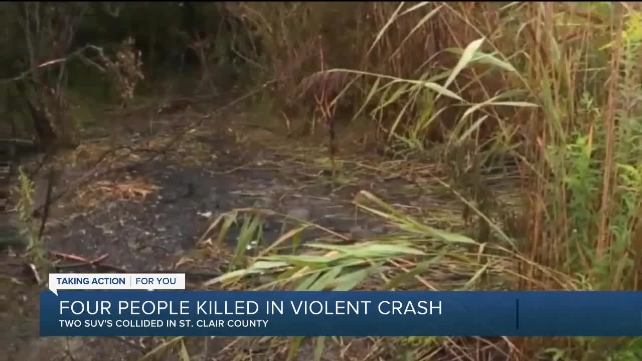 4 killed in 2-car crash near Algonac