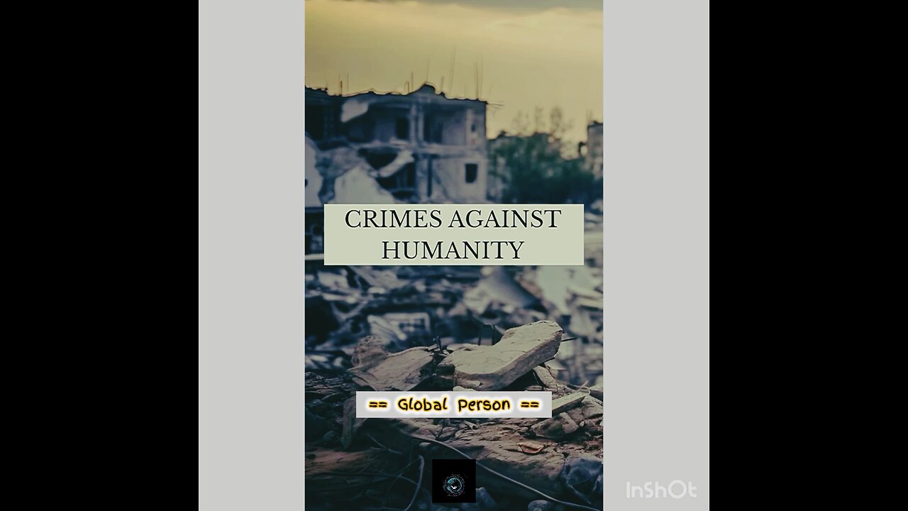 Crimes against Humanity…Israel and Palestine
