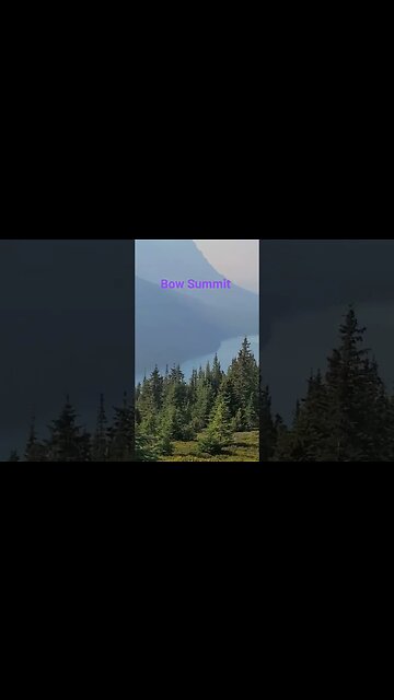 Bow Summit looking at Peido Lake in the Canadian Rockies BurnEye explores #shorts
