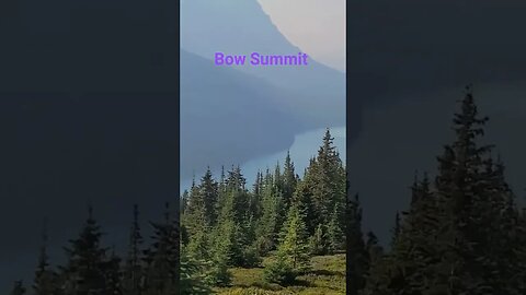 Bow Summit looking at Peido Lake in the Canadian Rockies BurnEye explores #shorts