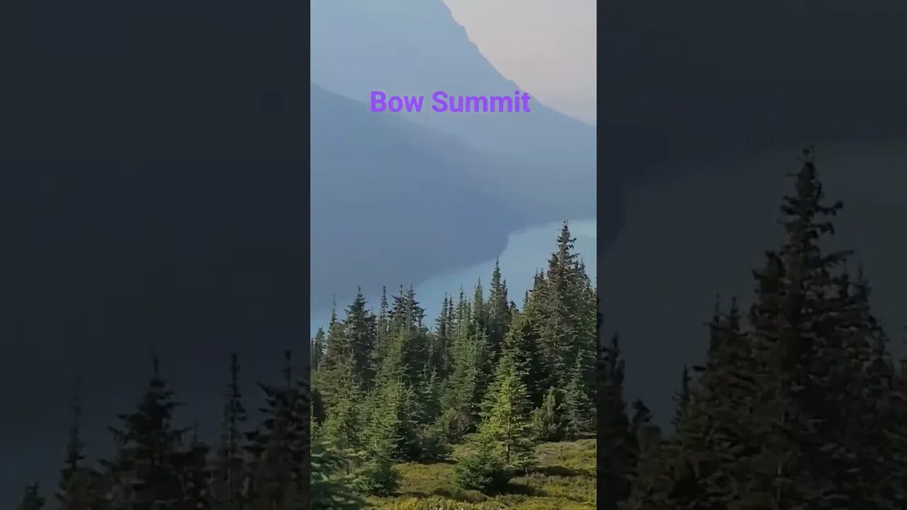 Bow Summit looking at Peido Lake in the Canadian Rockies BurnEye explores #shorts