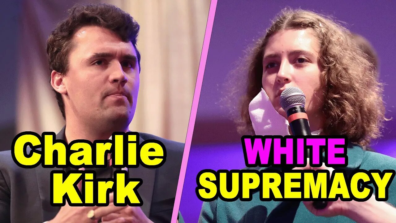 Charlie Kirk DEBUNKS Liberal College Student's 'White Supremacy' Argument *full Q&A clip*