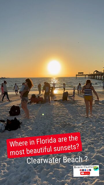 Where in Florida are the most beautiful sunsets? Clearwater Beach ? Florida Life 👌
