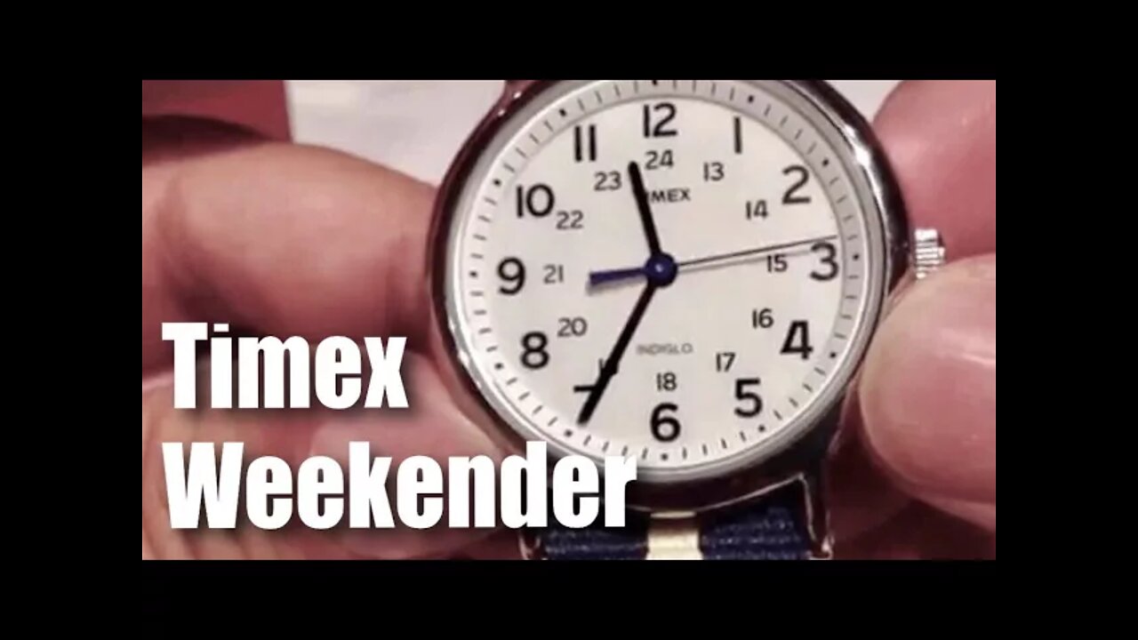 Timex Unisex T2P1429J "Weekender" Watch with Navy and Tan Nylon Strap Review