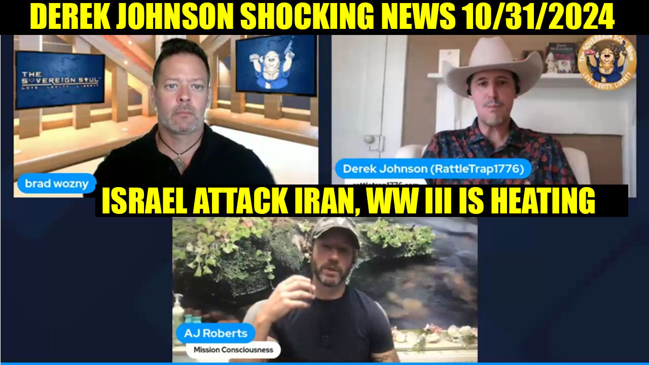 Derek Johnson, Brad Wozny & AJ Roberts 10.31: ISRAEL ATTACK IRAN, WW III IS HEATING 💥 Juan o savin