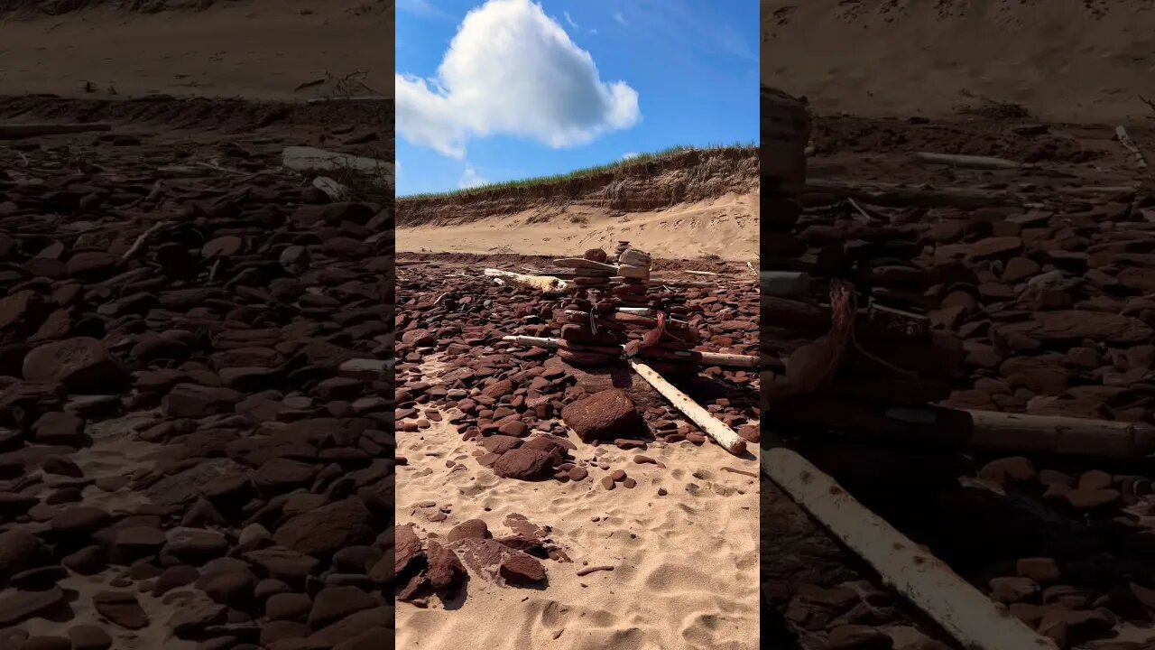Rock Statues on the Beach 🏖️