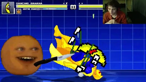 Fruit Characters (Annoying Orange And Dancing Banana) VS Doctor Fate In An Epic Battle In MUGEN