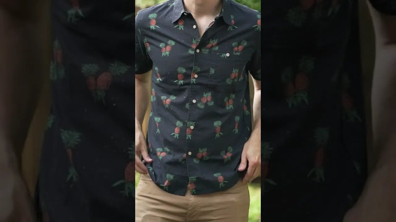 The shirt made of PINEAPPLE