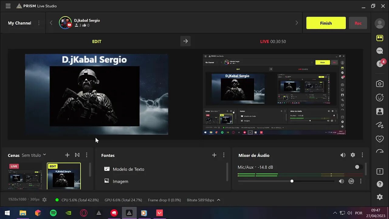 Transmissão ao vivo de D.jkabal Sergio