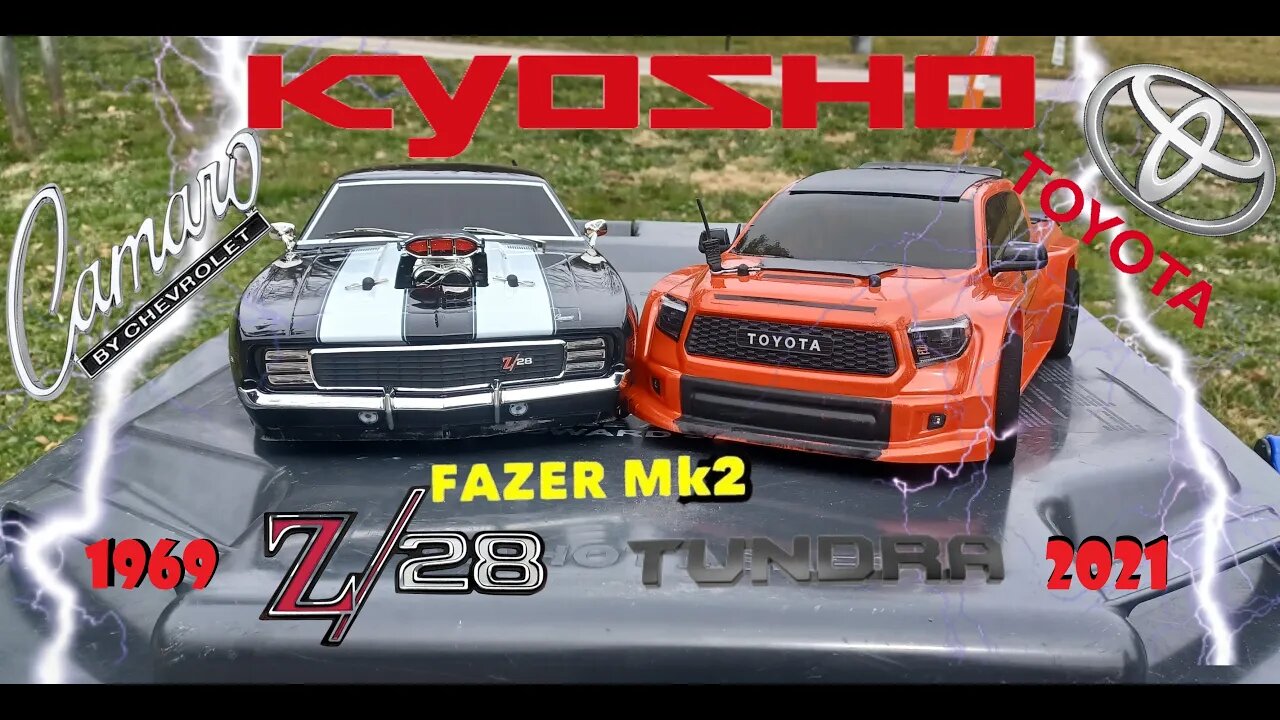 Kyosho Fazer MK2 1969 Chevy Camaro Z 28 2021 Toyota Tundra Inferno Speed Test