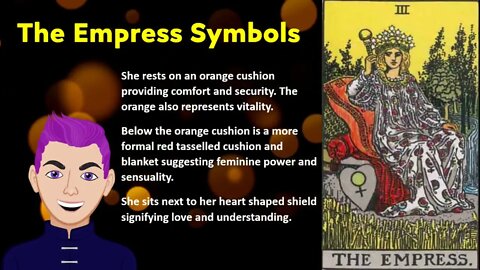 Receive guidance from Tarot Card; The Empress in the Major Arcana and understand its symbols.