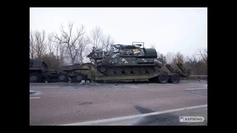 Image of Destroyed Ukraine BUK on Transporter