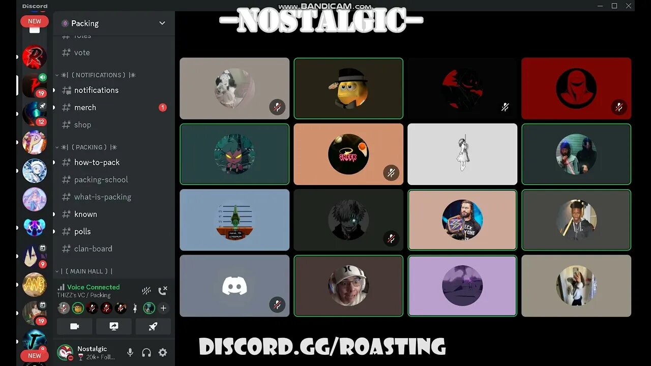 Nostalgic says funny joke infront of thizz and other packers