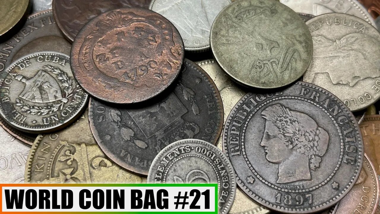 RARER LATE 1700s COINS & MORE Unboxed In Half Pound World Coin Grab Bag - Bag #21