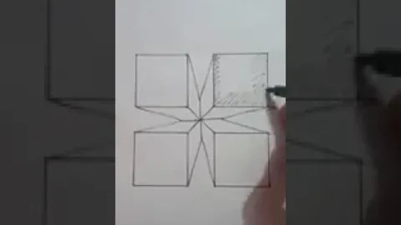 Easy 3D Drawing | Step by Step Easy Drawing #shorts