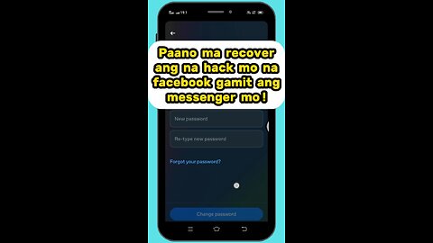 Paano marecover ang na hack na facebook gamit ang messenger