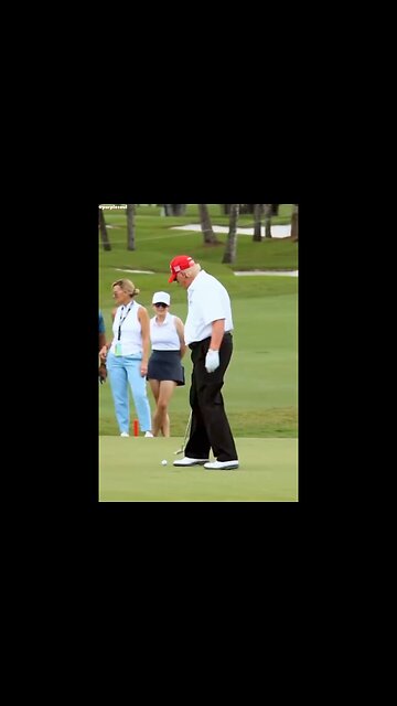 Stop it! Joe Biden can't handle a golf ball like President Donald J. Trump.