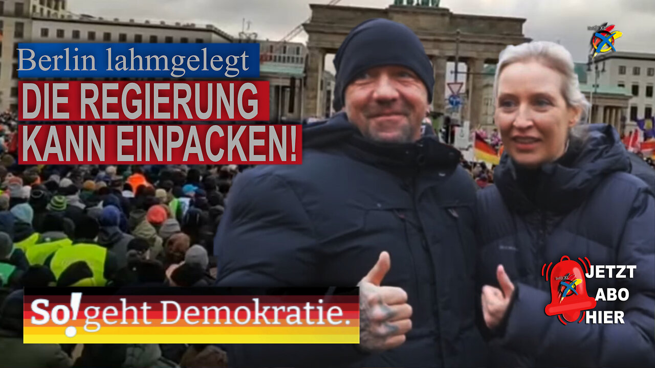 REGIERUNG KANN EINPACKEN AfD-POLITIKER UNTERHALTEN SICH MIT DEN DEMONSTRANTEN !