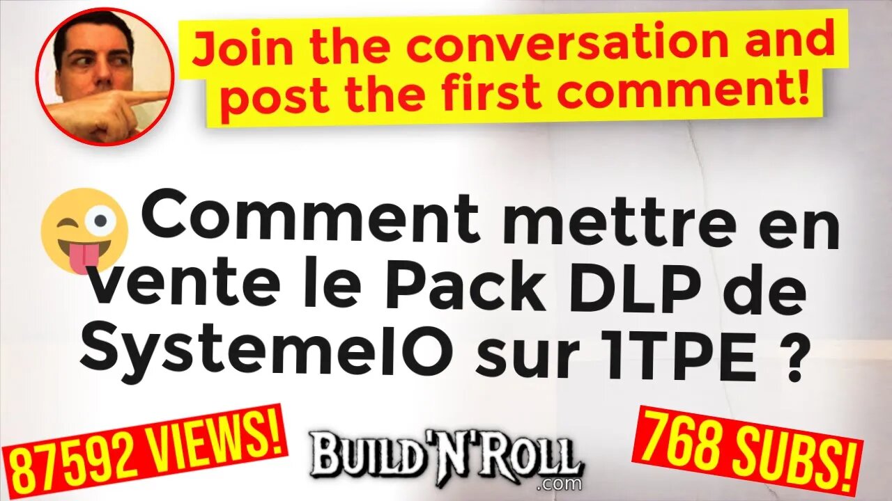 😜 Comment mettre en vente le Pack DLP de SystemeIO sur 1TPE ?