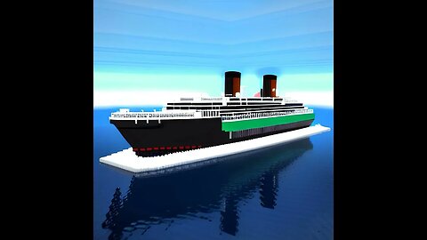 Futuristic titanic in Minecraft #minecraft #titanic #wonderapp