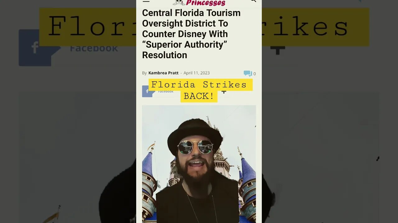 Disney Takes It On The Chin With Latest Reedy Creek Back And Forth! #shorts #disney