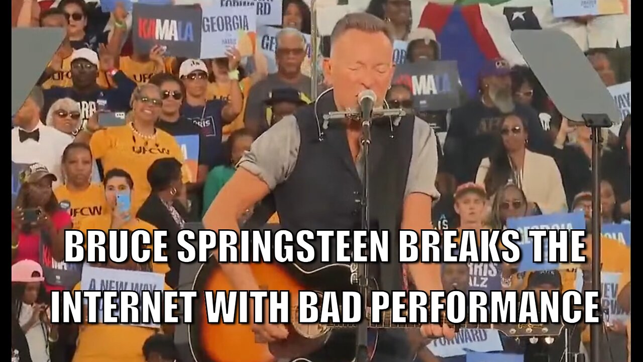 Bruce Springsteen Bombs At Kamala Rally And Exposes A New Generation To His Awfulness