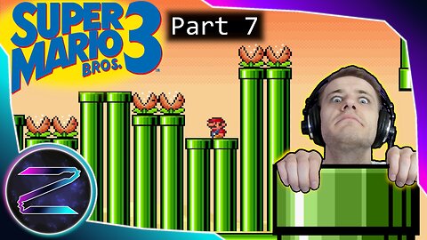 Mario Trips on a Pipe and Breaks His Mustache - Super Mario Bros. 3 Part 7 - ZEZ