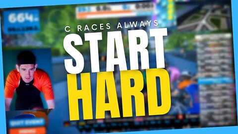 How Hard are C-Cat Race Starts on Zwift?