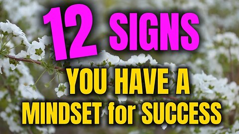 12 Signs You Have a Mindset for Success