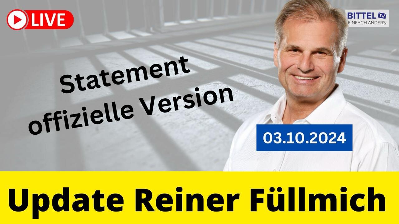 Update Reiner Fuellmich - Statement - 03.10.2024