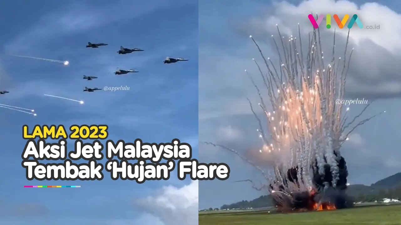 Aksi Ngeri Pesawat Hornet Malaysia Dilihat Panglima TNI Yudo Margono