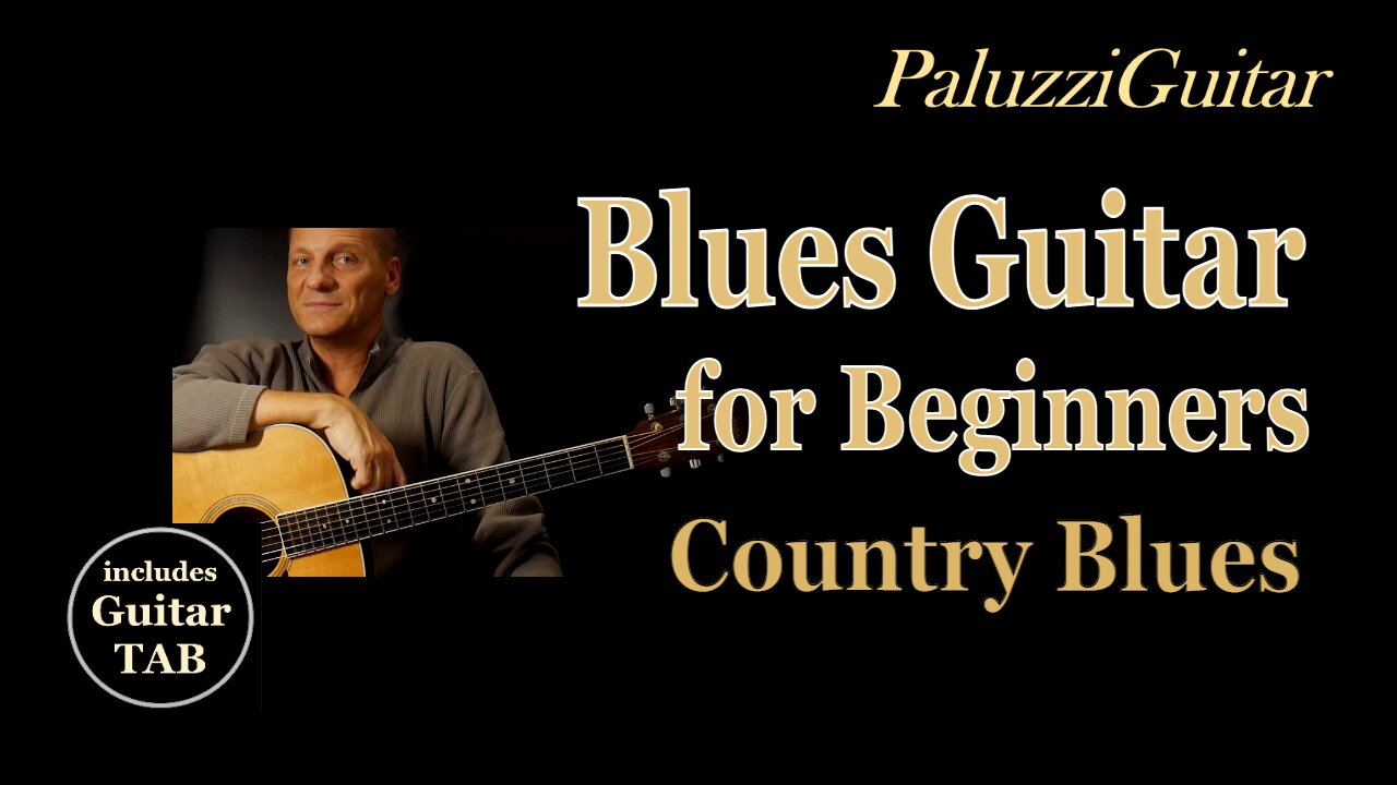 Country Blues Guitar Lesson for Beginners [Pentatonic Major Scale Riffs]