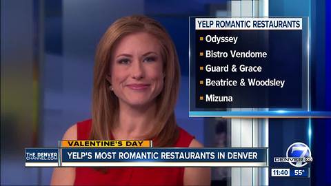 Yelp names most romantic restaurants in Denver