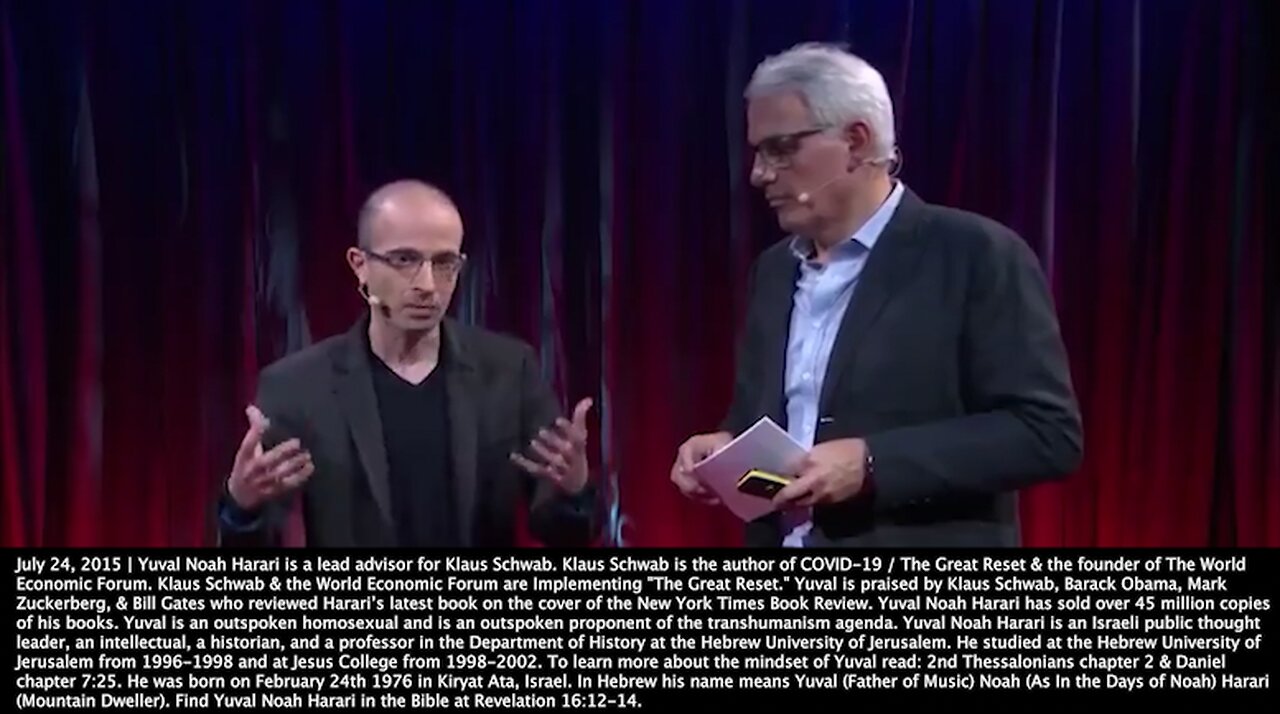 Yuval Noah Harari | "Now We See the Creation of a New Massive Class of Useless People. What Do We Need So Many Humans For? The Best Guess Is Keep Them Happy With Drugs & Computer Games." - July 24th 2015