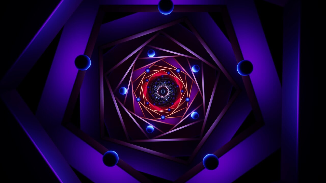 abstract pattern tunnel with dark ambient vj loop | free seamless 4k uhd screensaver vj loop