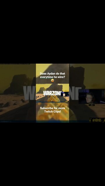 Aydan does a... unique victory dance after his Warzone win. (Warzone 2) #shorts #callofduty