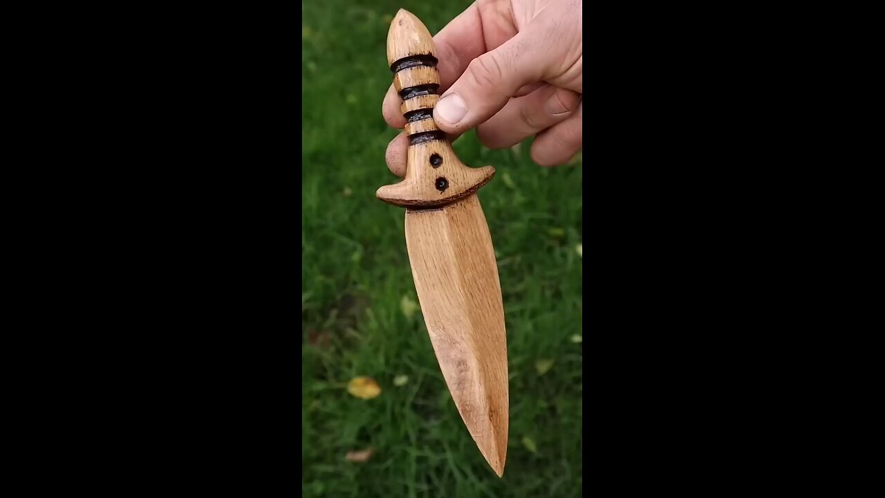 GOLDEN knife making ll #shots #diycraft #woodenart #woodentoys #creatorcraft