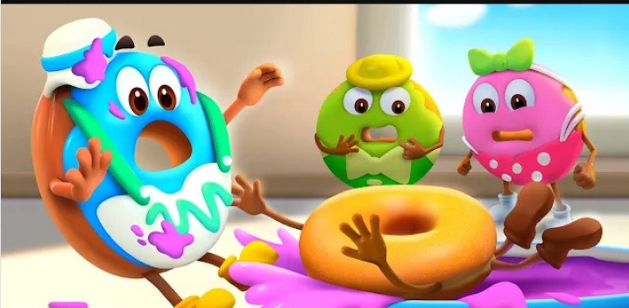 Donut Learns Dancing - Dance for Kids - Learn Colors for Kids - Yummy Food - Kids Cartoon - BabyBus