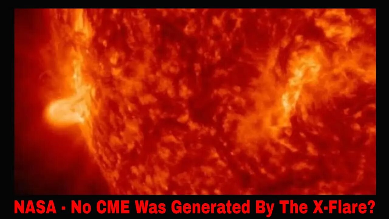 NASA Says No CME Was Expelled During X-Flare?