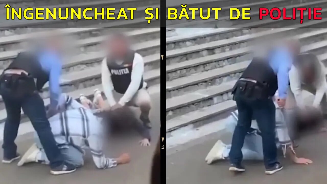 TÂNĂR ÎNGENUNCHEAT ȘI BĂTUT DE POLIȚIE