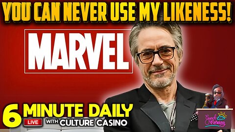 Robert Downy Jr. Says No To Likeness Rights - 6 Minute Daily - October 29th