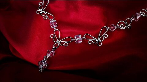 Simple Elegant Wire Necklace Wirejewelry Tutorial #1