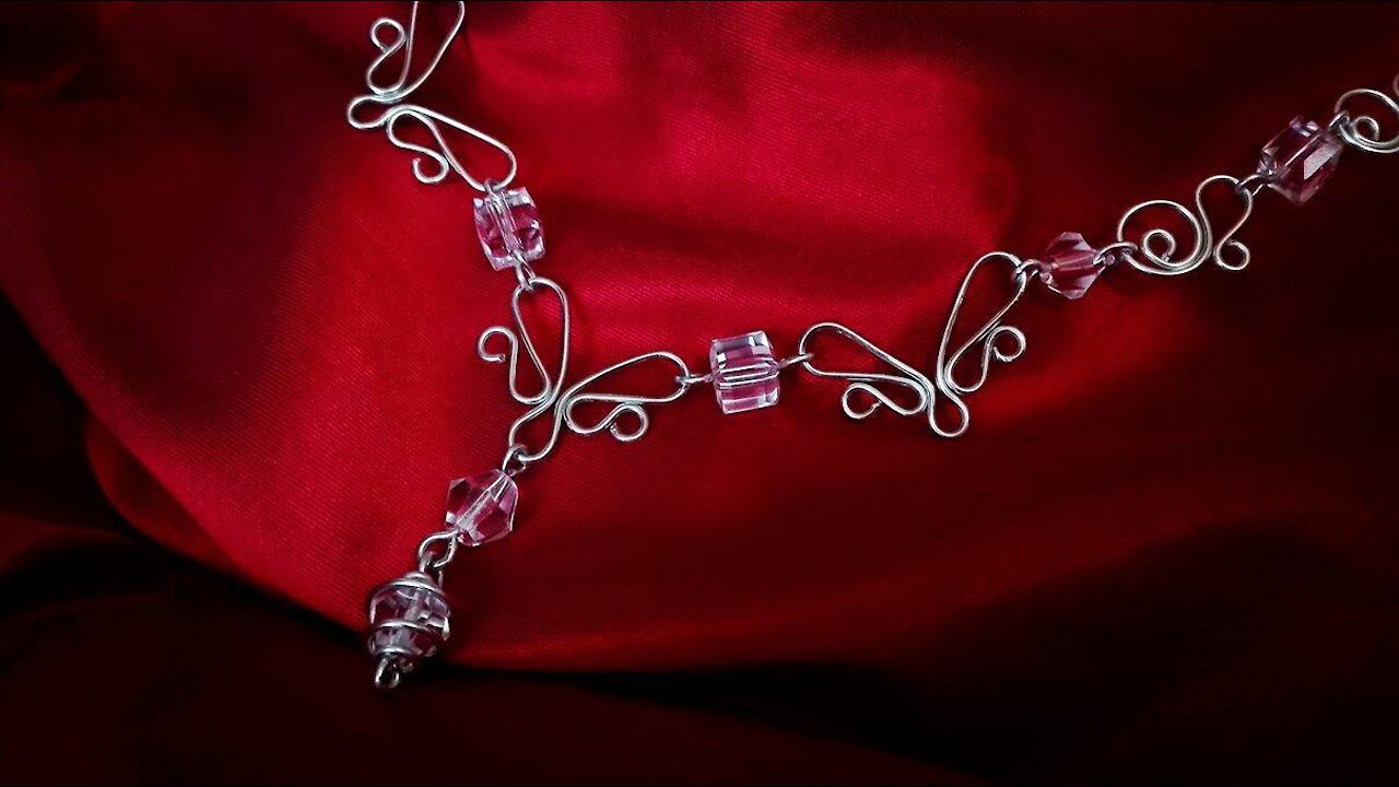 Simple Elegant Wire Necklace Wirejewelry Tutorial #1
