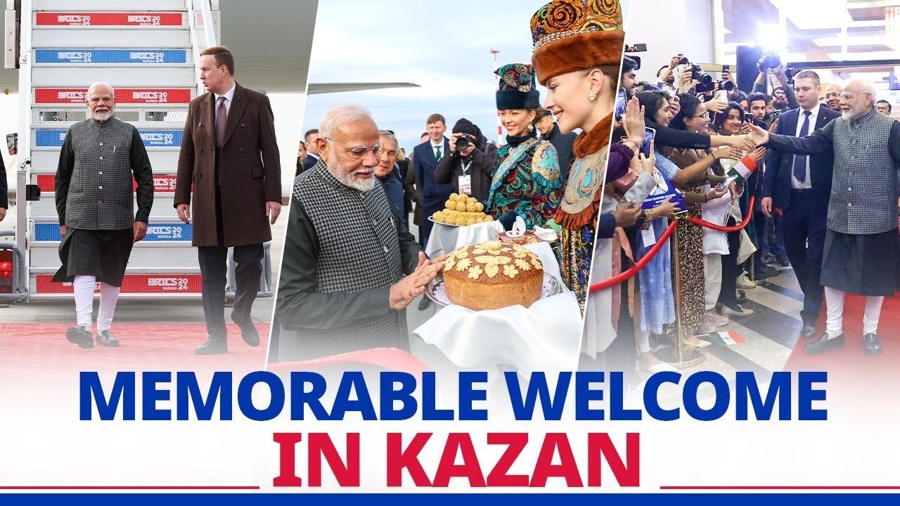 Warm reception for PM Modi in Kazan, Russia | Election