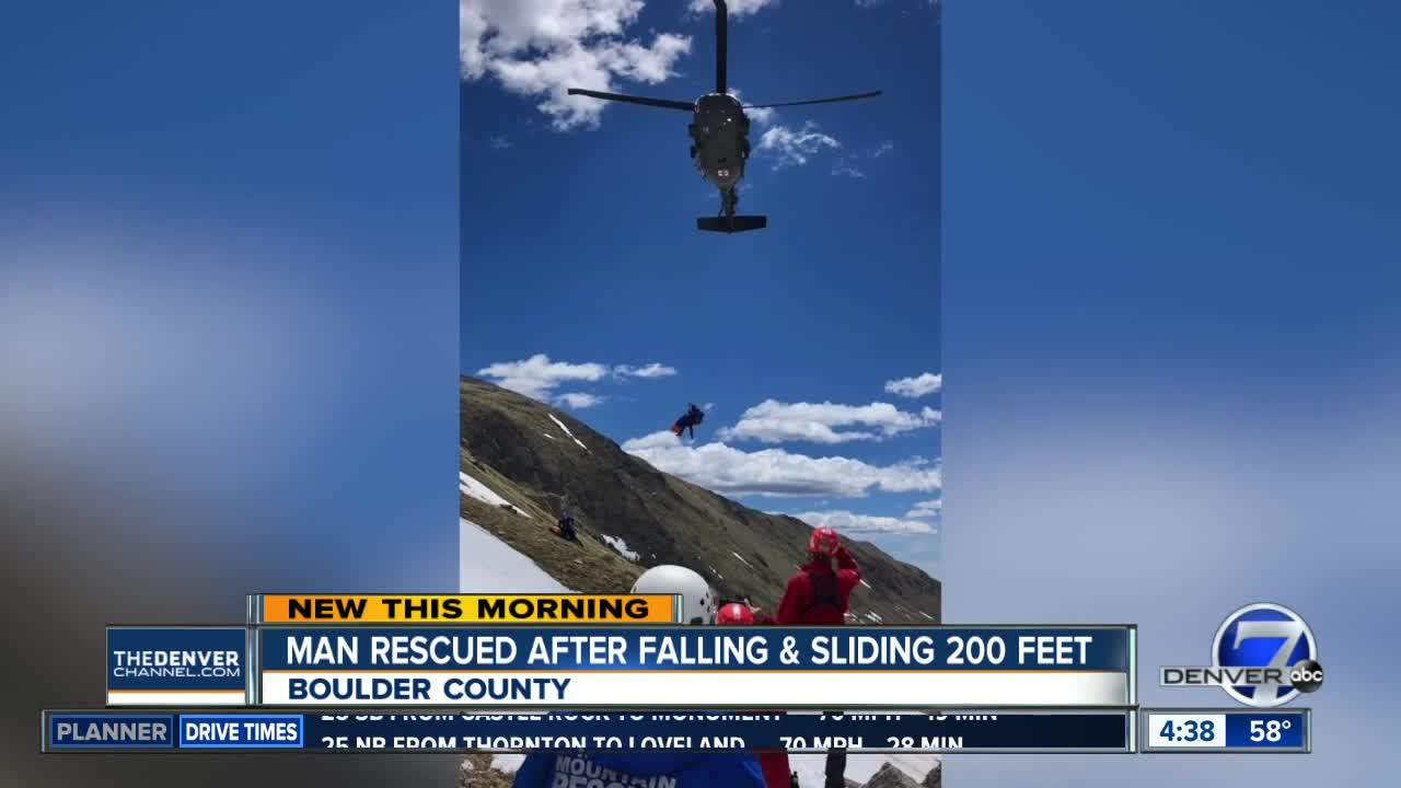 Man rescued after falling in Boulder County backcountry