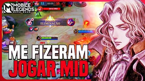 FUI SOLOQ E TIVE QUE PEGAR MID 😭 | MLBB